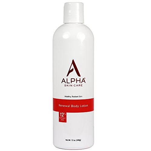 Alpha Skin Care - Renewal Body Lotion, 12% Glycolic AHA, Supports Healthy Radiant Skin| Fragrance-Free and Paraben-Free| 12-Ounce, Only $12.40
