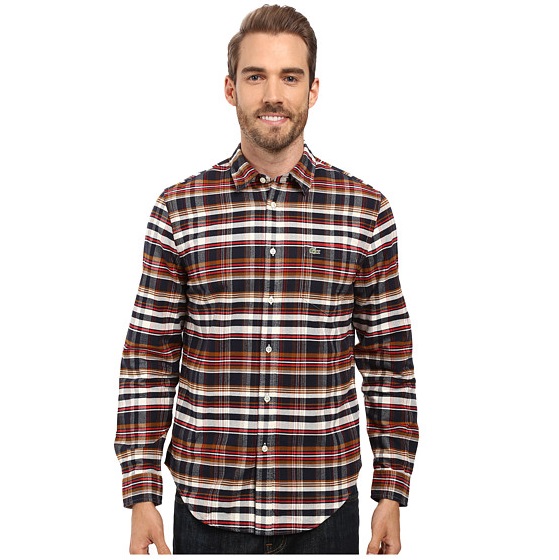 Lacoste Long Sleeve Oxford Check, only $58.00, free shipping