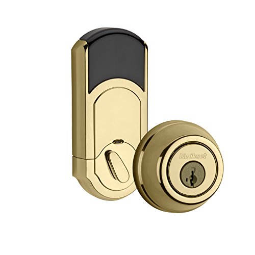 Kwikset 910 Z-Wave Signature Series Traditional Electronic Deadbolt in Lifetime Polished Brass, Only $111.70, free shipping