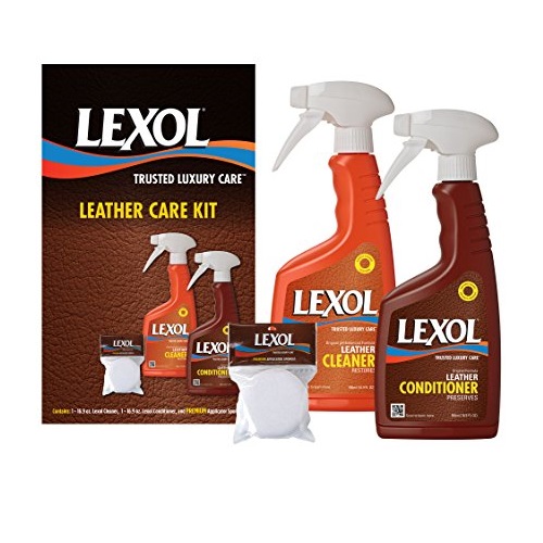 史低价！Lexol 皮革清洁、护理剂、海绵组合包，原价$19.99，现仅售$14.32