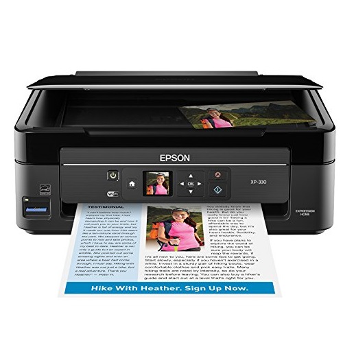 Epson Expression Home XP-330 Wireless Color Photo Printer with Scanner and Copier, Only $39.99, You Save $8.89(18%)