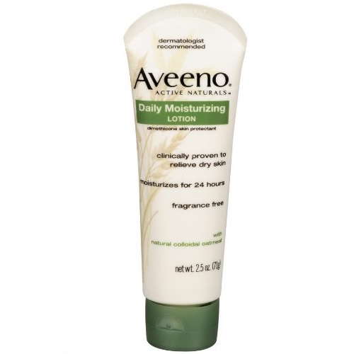 孕妇也能用！Aveeno 艾维诺 天然燕麦24小时高效保湿润肤乳，无香型，2.5 oz/支，共3支，现仅售$9.94