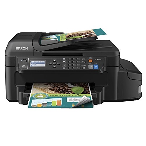 Epson WorkForce ET-4550 EcoTank Wireless Color All-in-One Supertank Printer with Scanner, Copier, Fax, Ethernet, Wi-Fi, Wi-Fi Direct, Only $349.99 , free shipping