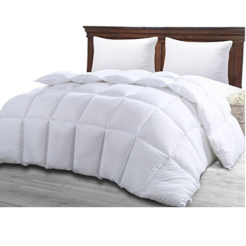Queen Comforter Duvet Insert White - Quilted Comforter with Corner Tabs - Hypoallergenic, Plush Siliconized Fiberfill, Only $18.41, free shipping