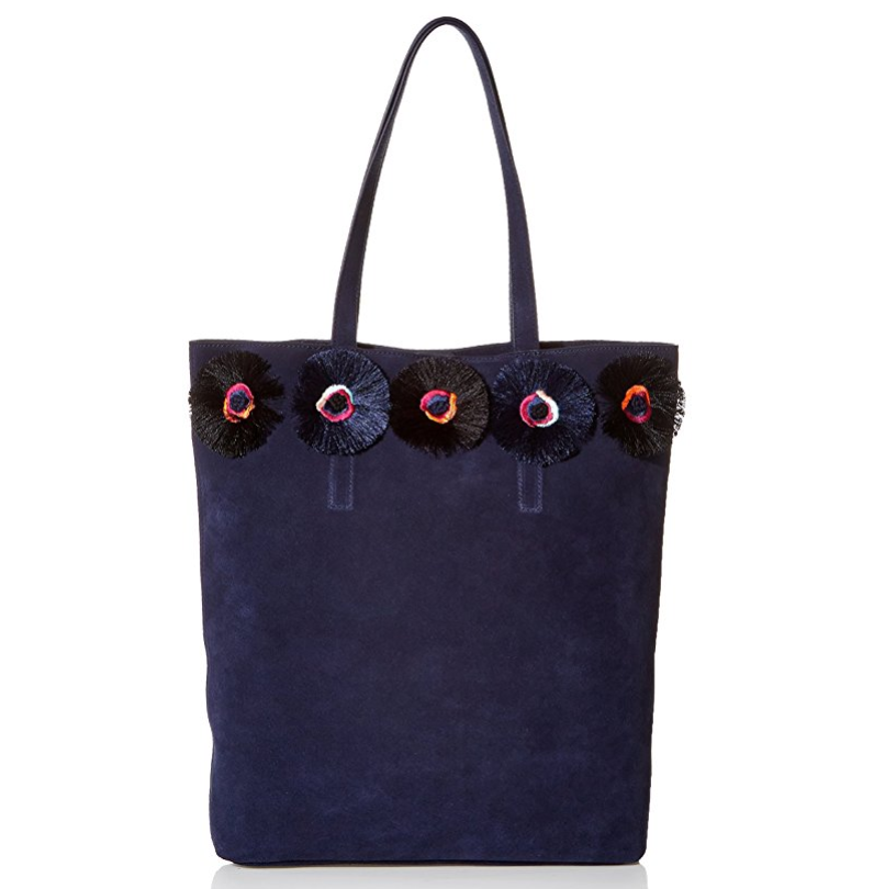 LOEFFLER RANDALL Cruise Tote (Split Suede/Embroidered Flowers) only $147.34, Free Shipping