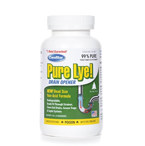 ComStar 024924305003 Pure Lye Bead Drain Opener, 1 lb, White ONLY $5.80