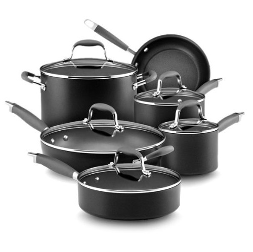 Anolon Advanced Hard Anodized Nonstick 11-Piece Cookware Set, Only $182.09, You Save $117.90(39%)