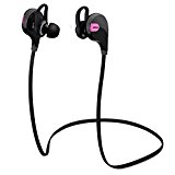 Mpow Swift Bluetooth 4.0 Wireless Stereo Sweatproof Jogger, Running, Sport Headphones Earbuds Earphone with AptX,Mic Hands-free Calling-Pink $12.99