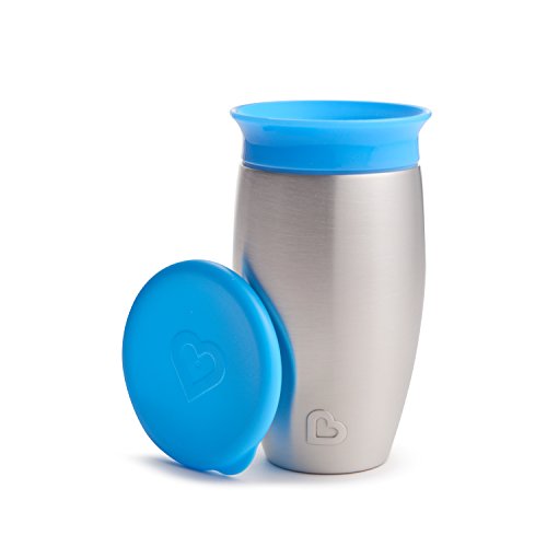 Munchkin Miracle Stainless Steel 360 Sippy Cup, Blue, 10 Ounce, Only $11.79
