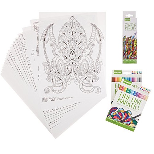 Crayola Adult Coloring Book & Marker Art Activity Set, Only $5.72, You Save $24.27(81%)