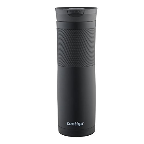 Contigo SnapSeal Byron Vacuum-Insulated Stainless Steel Travel Mug, 24 oz, Matte Black, Only $7.19