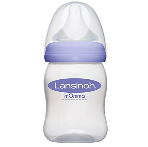 Lansinoh mOmma Breastmilk Feeding Bottle with NaturalWave Nipple, 5 Ounce, BPA Free and BPS Free, Only $5.66, You Save $2.33(29%)