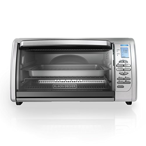 BLACK+DECKER CTO6335S 6-Slice Digital Convection Countertop Toaster Oven, Includes Bake Pan, , Only $34.55