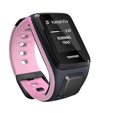 TomTom Spark Cardio + Music, GPS Fitness Watch + Heart Rate Monitor + 3GB Music Storage (Small, Sky Captain/Pink), Only $124.07, free shipping