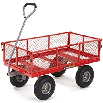 Gorilla Carts Steel Utility Cart with Removable Sides with a Capacity of 800 lb, Red $72.42 FREE Shipping