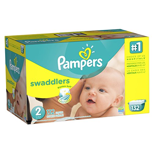 Pampers Swaddlers Diapers Size 2, 132 Count, Only $16.08, free shipping after using SS