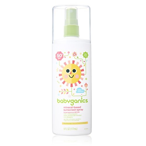 Babyganics Mineral Based Sunscreen Spray - SPF 50+ - Fragrance Free - 6.0 oz, Only $9.99