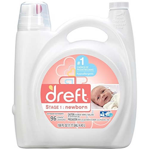史低价！Dreft 新生儿 专用 洗衣液，150 oz，现仅售$22.19