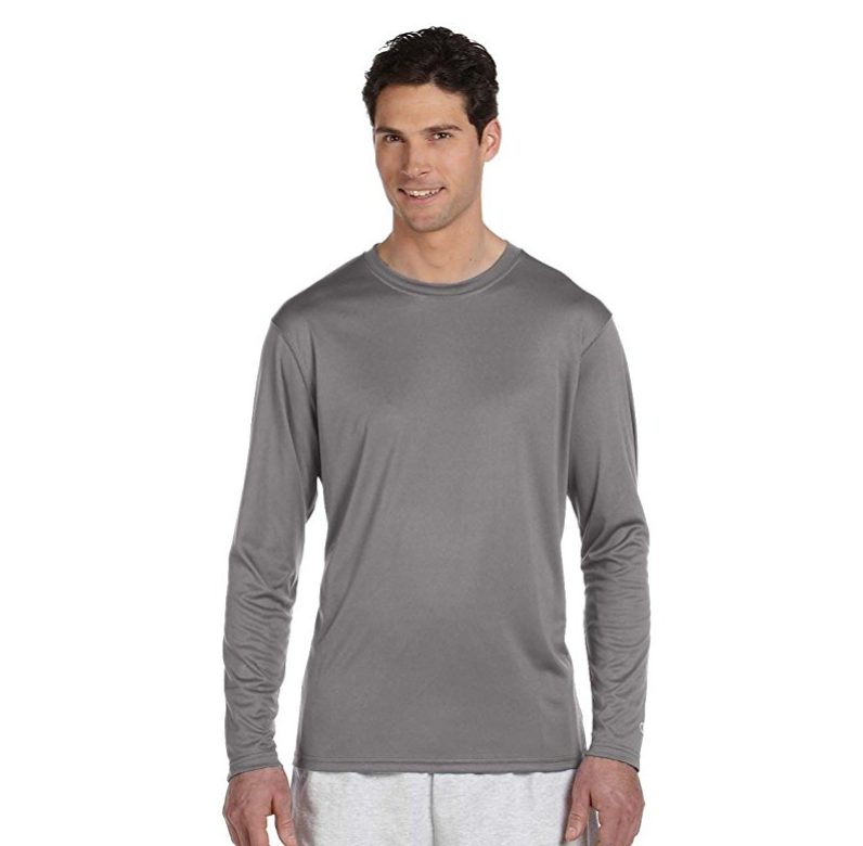 Champion Men's Double Dry Long Sleeve Tee only $11.28