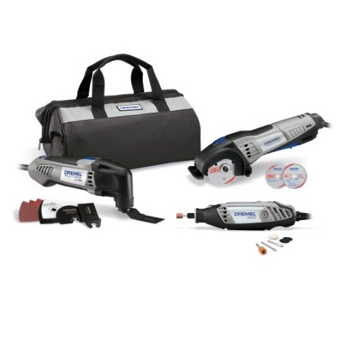 Dremel CKDR-02 Ultimate 3-Tool Combo Kit with 15 Accessories and Storage Bag, Only $139.00, You Save $40.00(22%)