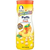Gerber Graduates Puffs Cereal Snack, Peach, Naturally Flavored with Other Natural Flavors, 1.48 Ounce, 6 Count $9.77 FREE Shipping on orders over $35