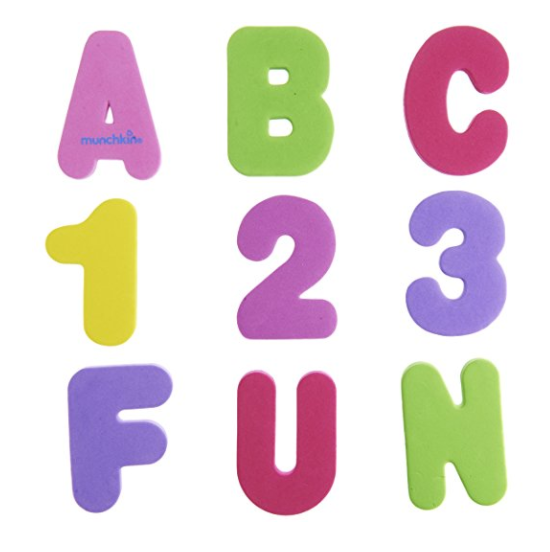 Munchkin 36 Bath Letters and Numbers, Pastel only $3.78