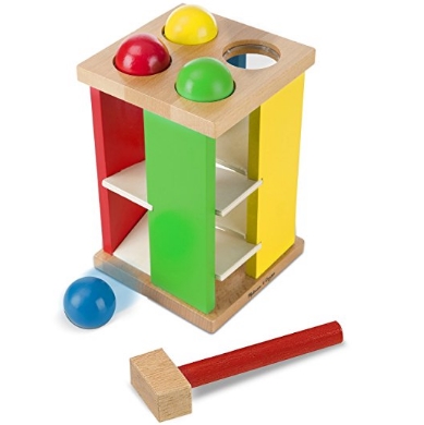Melissa & Doug Deluxe Pound and Roll Wooden Tower Toy With Hammer $7.63 FREE Shipping on orders over $25