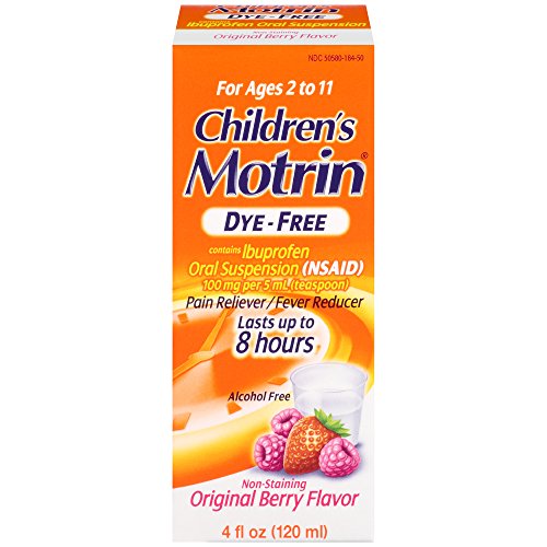 Children's Motrin Oral Suspension Dye-Free Berry, 4 Oz, Only $5.17, You Save $2.32(31%)