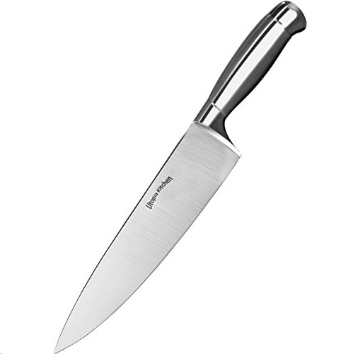 白菜！速抢！Utopia Kitchen 8英寸不锈钢厨师刀，原价$29.99，现仅售$5.99