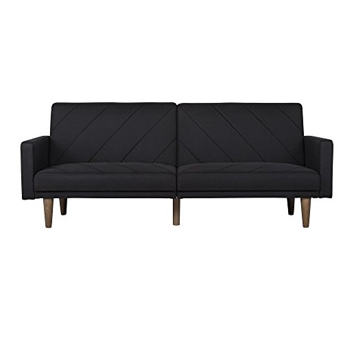 DHP Paxson 黑色布艺沙发床，原价$245.70，现仅售$189.00，免运费
