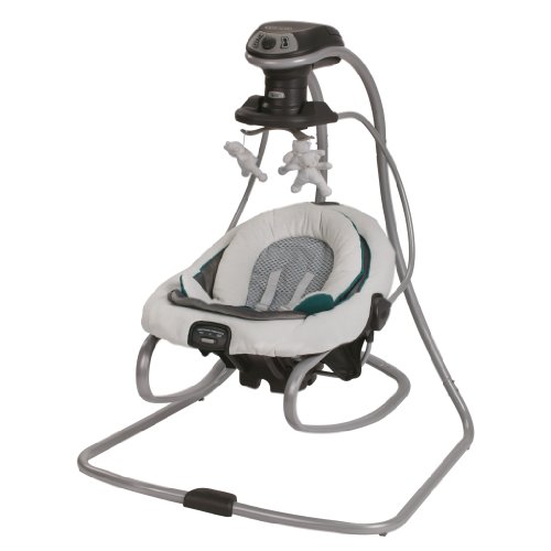 Graco DuetSoothe Baby Swing and Rocker, Sapphire, Only $90.94, free shipping