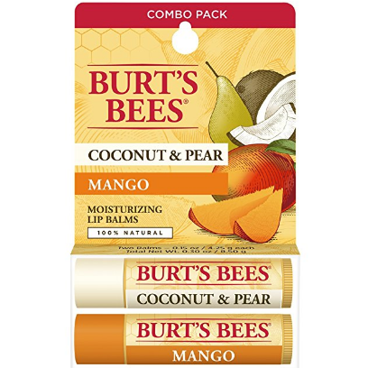 Burt's Bees 100% Natural Moisturizing Lip Balm, Coconut & Pear and Mango, 2 Tubes in Blister Box $4.93 FREE Shipping on orders over $25