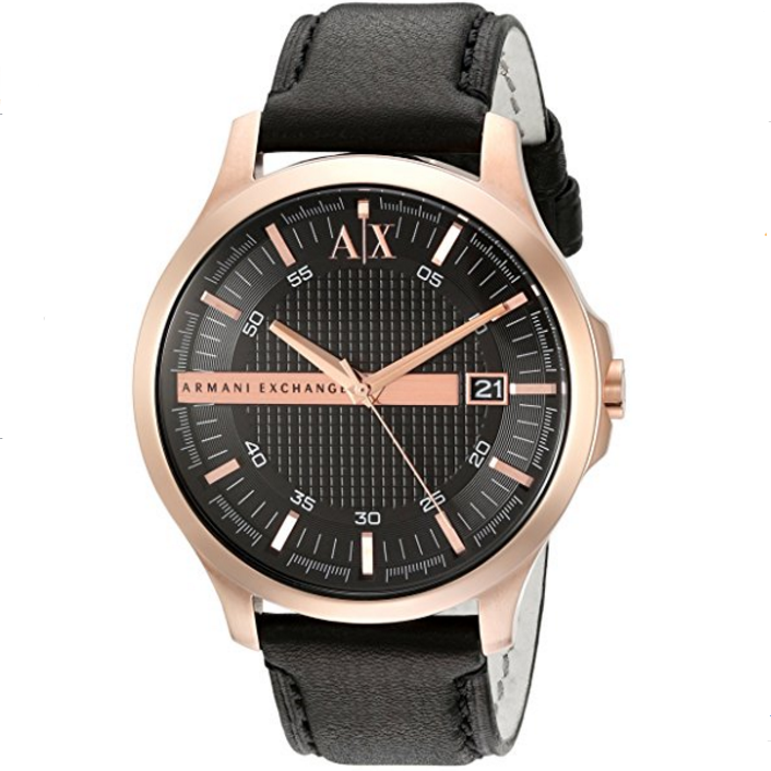 Armani Exchange Men's AX2129 Black Leather Watch $90.98 FREE Shipping