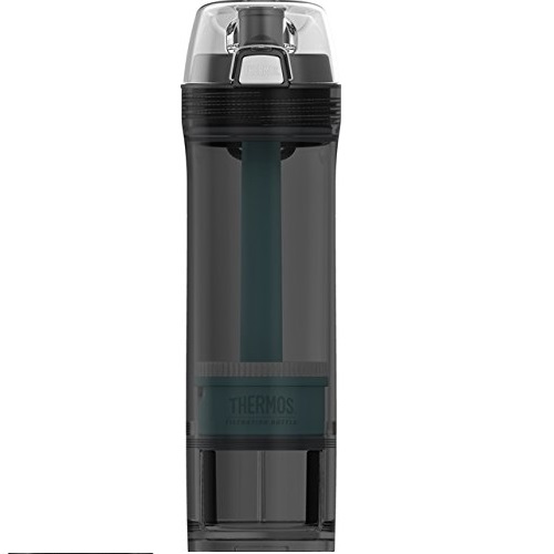 Thermos NSF/ANSI 53 Certified 22 Ounce Tritan Water Filtration Bottle, Smoke, Only $13.97