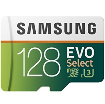 Samsung 128GB 100MB/s (U3) MicroSDXC EVO Select Memory Card with Full-Size Adapter (MB-ME128GA/AM), Only $19.99