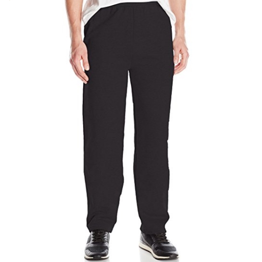 Hanes Men's EcoSmart Open Leg Fleece Pant with Pockets $9.50