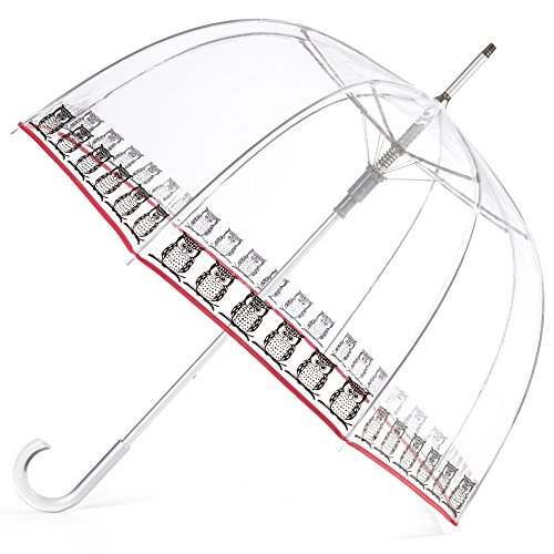 totes Signature Clear Bubble Umbrella, Black/White, One Size, Only $15.17, You Save $10.83(42%)