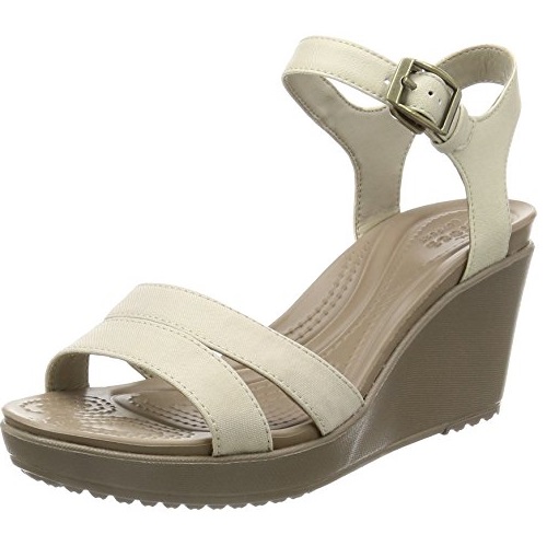 crocs Women's Leigh Ii Ankle Strap W Wedge Sandal,Only $25.00, free shipping