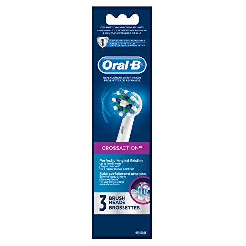 Oral-B Cross Action Electric Toothbrush Replacement Brush Heads Refill, 3 Count, Only $15.69