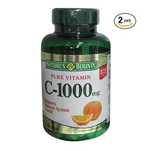 Nature's Bounty Vitamin C, 1000mg, 100 Caplets (Pack of 2), Only $12.19