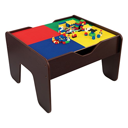 史低價！Kidkraft 二合一活動桌，帶200塊樂高積木和列車玩具，原價$139.99，現僅售$45.80，免運費
