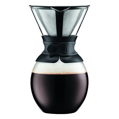 Bodum 11593-01 Pour Over Coffee Maker with Permanent Filter, 51 oz, Black, Only $18.74, You Save $5.90(24%)