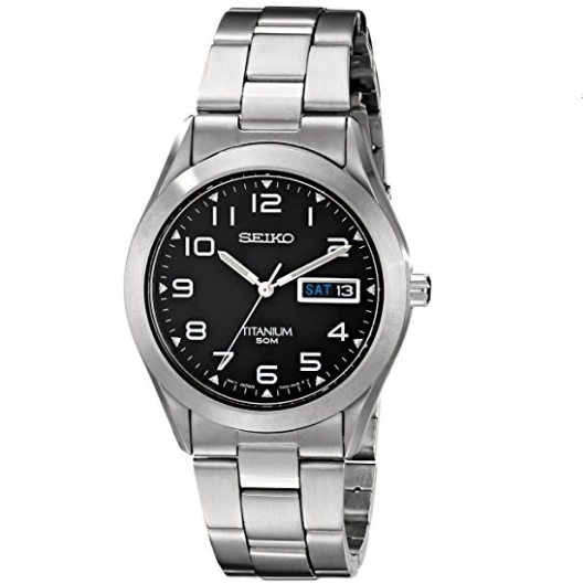 Seiko Men's SGG711 Titanium Watch $92.99 FREE Shipping