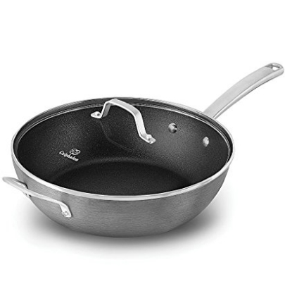 Calphalon Classic Nonstick Jumbo Fryer Omelet Pan with Cover, 12