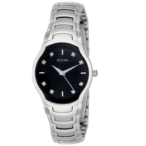 Bulova寶路華  96P146女士鑲鑽時裝腕錶，原價$299.00，現僅售$116.28，免運費