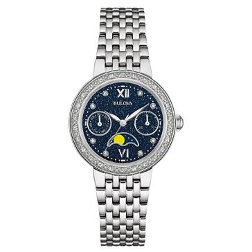 BULOVA 寶路華 Diamond 96R210 女款鑲鑽時裝腕錶   特價僅售$149.00