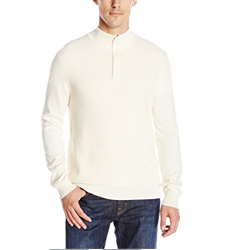 Perry Ellis Men's Classic Texture Quarter Zip Sweater,  Only $15.39, You Save $24.60(62%)
