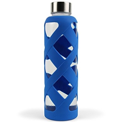 Aquasana AQ-WB-BLUE 550 ML Premium Borosilicate Glass Bottle with Silicone Sleeve, Blue $4.99 FREE Shipping on orders over $35