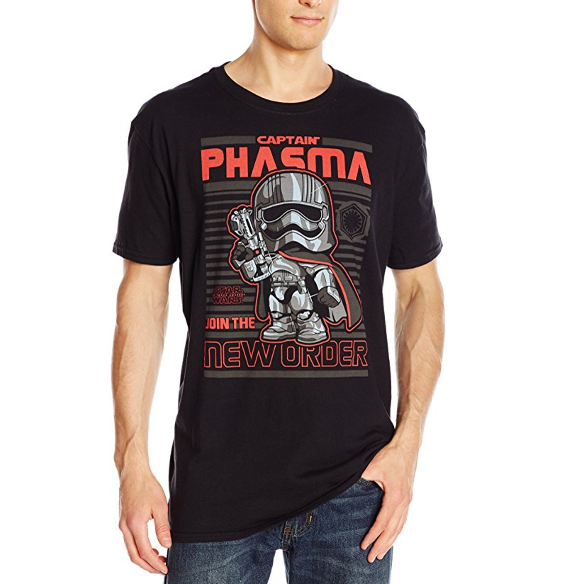 Funko Captain Phasma男士T恤，现仅售$8.93