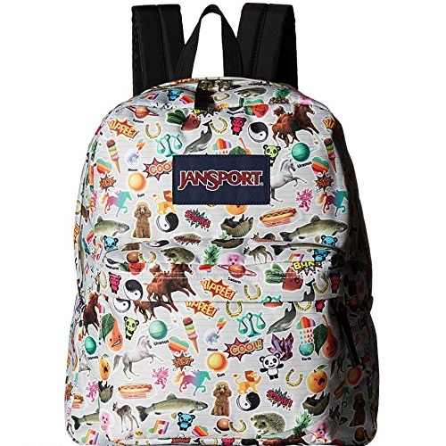 JanSport Unisex Spring Break Multi Stickers Backpack, Only $19.99, You Save $10.01(33%)